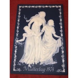 1978 Villeroy & Boch Mettlach Wall Plaque Muttertag Mother’s Day Ltd Ed